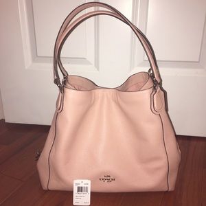 Coach Edie Shoulder Bag Pink/Silver
